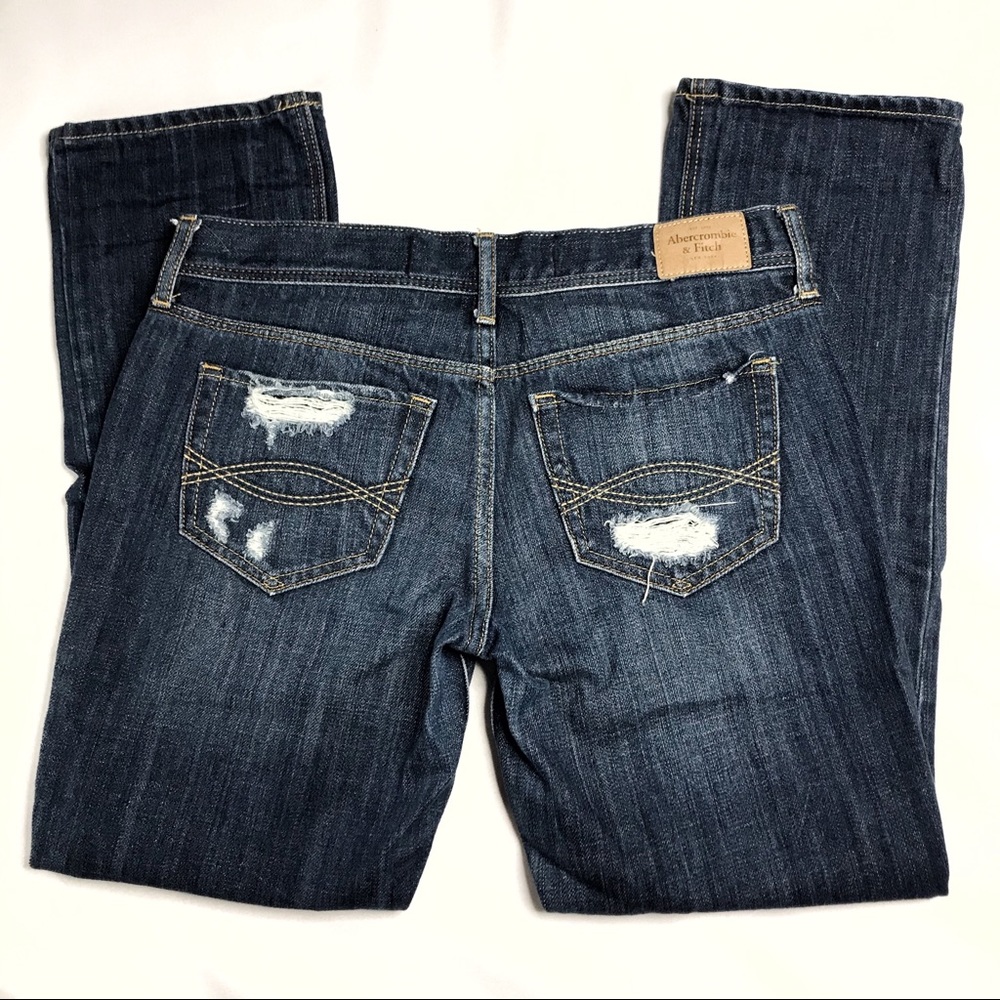 Abercrombie and Fitch Ripped Crop Jeans Size 2 / 26 - Picture 5 of 11